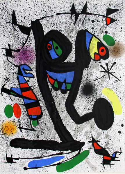 Joan Miro: La souris qui admirait la lune, 1975, Lithographie orig. XI