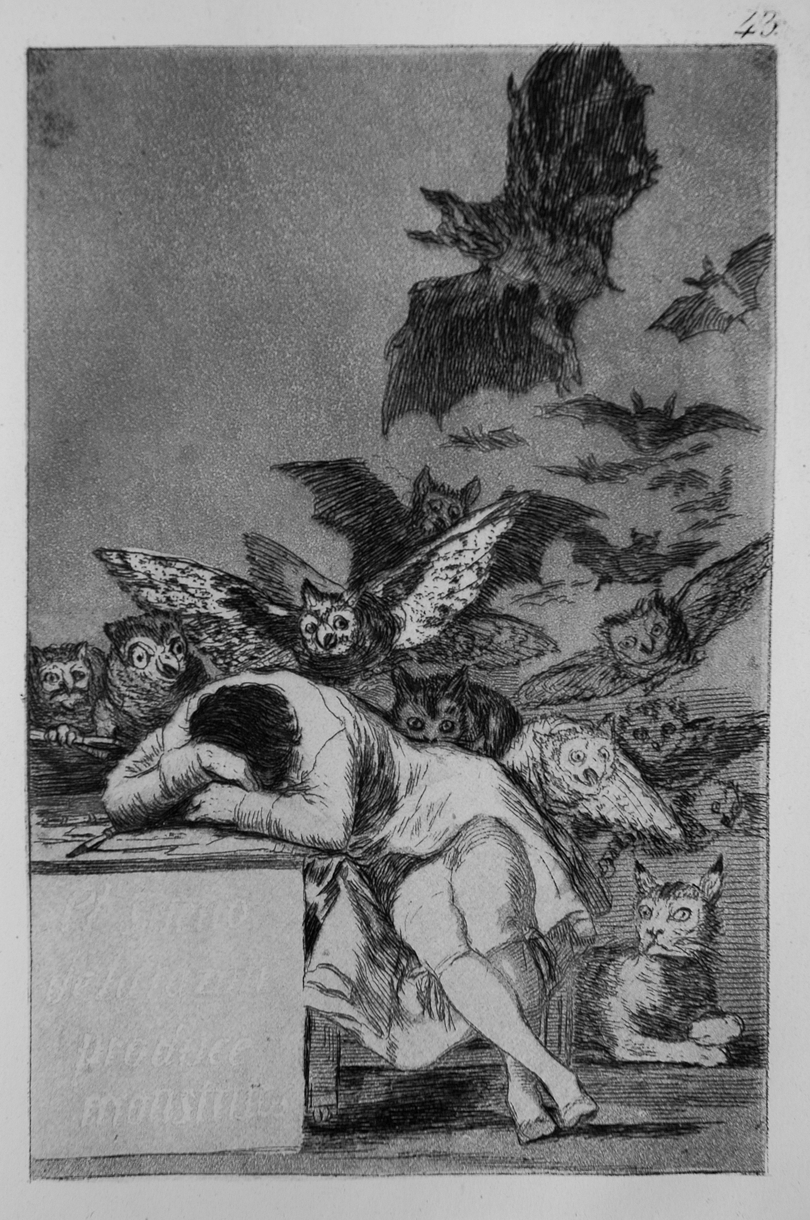 Francisco Goya 'The sleep of reason produces monsters' (1797-1799)